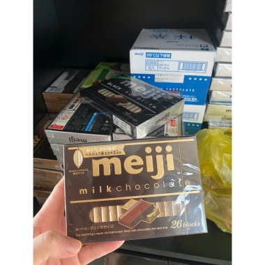 Socola Meiji Nhật Bản chuẩn nội địa 26 thanh 4 vị Siêu Ngon - Trà Xanh, Dâu, Giá ưu đãi 127,999₫