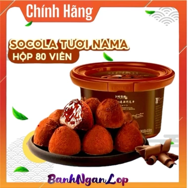 Socola Nama Nhật Đắng Nhẹ, Tươi Phủ Bột Cacao - Ít Ngọt, Giá 79.900 VND