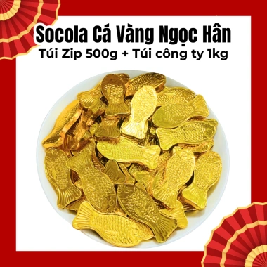 Socola Ngọc Hân Đa Dạng 1kg: Vàng Nén, Đồng Tiền, Vàng Lá, Dưa Hấu, Cá Vàng, Bánh - Giá Ưu Đãi 67.000₫ 3