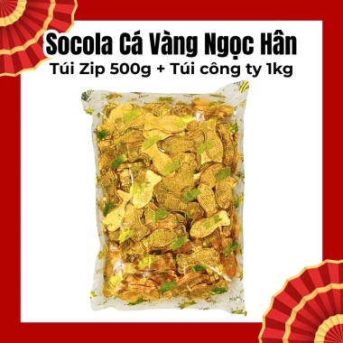 Socola Ngọc Hân Đa Dạng 1kg: Vàng Nén, Đồng Tiền, Vàng Lá, Dưa Hấu, Cá Vàng, Bánh - Giá Ưu Đãi 67.000₫ 8