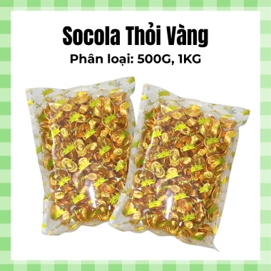 Socola Ngọc Hân Đa Dạng 1kg: Vàng Nén, Đồng Tiền, Vàng Lá, Dưa Hấu, Cá Vàng, Bánh - Giá Ưu Đãi 67.000₫ 10
