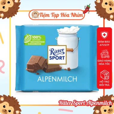 Socola Ritter Sport Colofull thanh 100gr - Đủ vị, giảm giá 22% chỉ 102.900₫