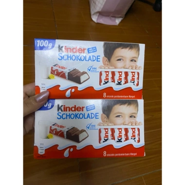 Socola Sữa Kinder Thanh 8 100g - Hương vị thơm ngon, giảm còn 100k (giá gốc 130k)