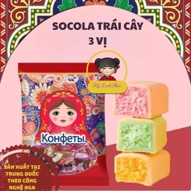 Socola trái cây dâu cam chanh dưa gang nhập khẩu - mềm thơm, giá chỉ 89.000đ