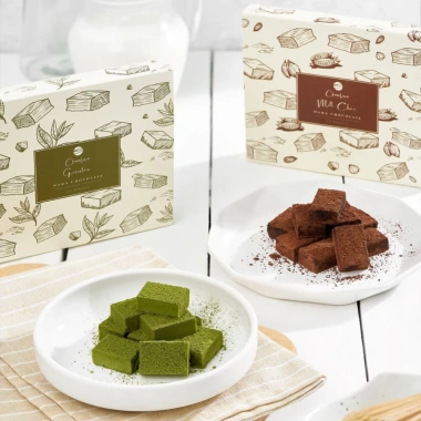 Socola Tươi Nama Nguyên Chất Chocolate Mix Matcha Milk 20 viên - Chocoline Giao Hỏa Tốc