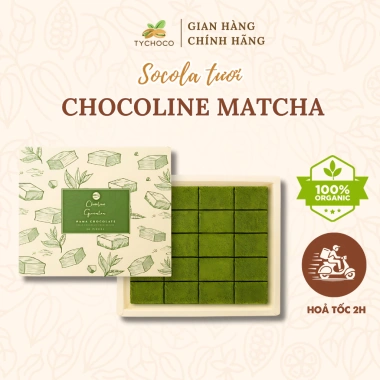 Socola Tươi Nama Nguyên Chất Vị Matcha 20 Viên 190g Chocoline Giao Hỏa Tốc 5