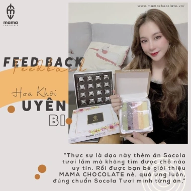 Socola Tươi Valentine 16 Viên Mix 2 Vị - MAMA CHOCOLATE MM02 Giá Ưu Đãi 210.000₫ 4