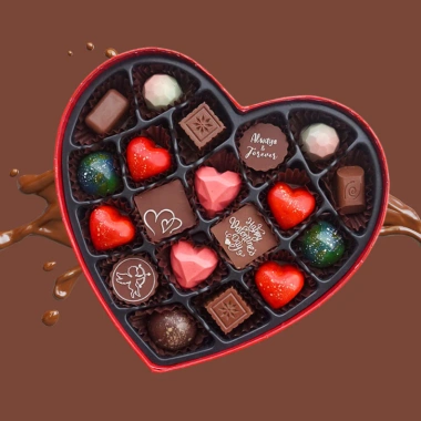 Socola Valentine 14/2 - Hộp chocolate nghệ thuật, hạt quả khô cao cấp, quà tặng bạn gái chỉ 154.000 VND