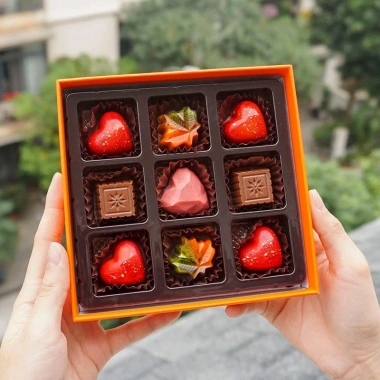 Socola Valentine 14/2 - Hộp chocolate nghệ thuật, hạt quả khô cao cấp, quà tặng bạn gái chỉ 154.000 VND 7 Socola Valentine 14/2 - Hộp chocolate nghệ thuật, hạt quả khô cao cấp, quà tặng bạn gái chỉ 154.000 VND 7