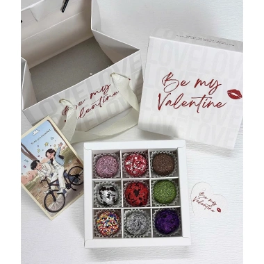 Socola Valentine Handmade Hộp Truffle 9-10 Viên Kèm Túi Thiệp - Quà Tỏ Tình Ngọt Ngào Cho Nam Nữ Giá 145k
