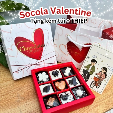 SOCOLA VALENTINE thiết kế đa dạng kèm túi + thiệp - Giá chỉ 112.500₫ giảm mạnh