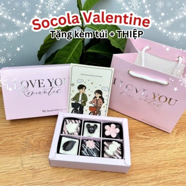 SOCOLA VALENTINE thiết kế đa dạng kèm túi + thiệp - Giá chỉ 112.500₫ giảm mạnh