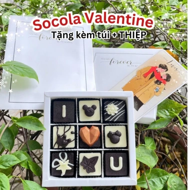 SOCOLA VALENTINE thiết kế đa dạng kèm túi + thiệp - Giá chỉ 112.500₫ giảm mạnh