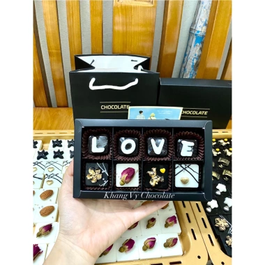 Socola Valentine viên thiết kế đen - Hương vị ngọt ngào, giảm giá chỉ 135.000 đồng