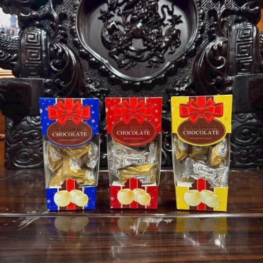 Socola Vát Nơ Caramel Rich Golden - Ngon, Đậm Đà, Giá 31.000 VND, Quà Tết Đẹp
