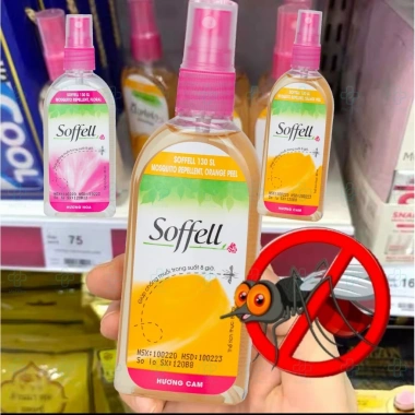 Soffell Chống Muỗi Kem và Xịt Hương Hoa, Cam - 30ml/60ml/80ml, Giá ưu đãi 33.000₫