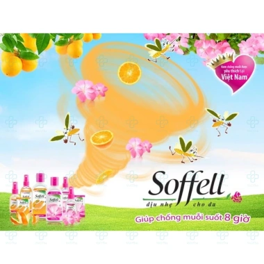 Soffell Chống Muỗi Kem Xịt Hương Hoa Cam 30ml‑80ml Giá 35k Diệt Muỗi, Thơm Mát 8