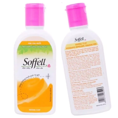 Soffell kem xua muỗi hương cam 60ml - Diệt muỗi nhanh, thơm cam, giá 32.000 VND