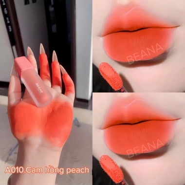 Son BeAna cam hồng nude - màu cam đào, kem lì lâu trôi, giảm còn 145.000đ 7 Son BeAna cam hồng nude - màu cam đào, kem lì lâu trôi, giảm còn 145.000đ 7