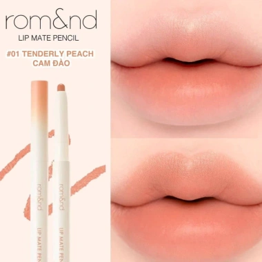 Son Bút Chì Kẻ Viền Môi Romand Lip Matte Pencil 2 Đầu - Dễ Tán, Bán Lì, Che Phủ Sắc Môi, 189.000₫