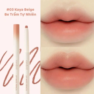 Son Bút Chì Kẻ Viền Môi Romand Lip Matte Pencil 2 Đầu - Dễ Tán, Bán Lì, Che Phủ Sắc Môi, 189.000₫ 10 Son Bút Chì Kẻ Viền Môi Romand Lip Matte Pencil 2 Đầu - Dễ Tán, Bán Lì, Che Phủ Sắc Môi, 189.000₫ 10