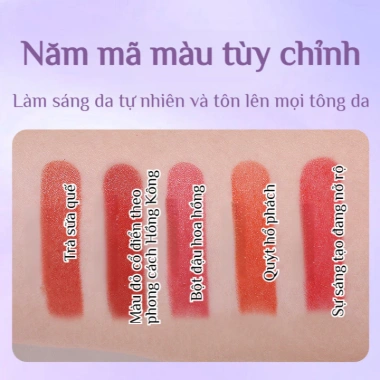 Son Dưỡng Ẩm Chống Thấm Nước, Giữ Màu Lâu 12H, Không Dấu Vết Ly, Giảm Nếp Nhăn - 92.972 VND 6
