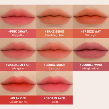 Son Kem 3CE Blur Water Tint 4.6g - Viền môi mờ ảo, không lem, dưỡng ẩm, chỉ 328k