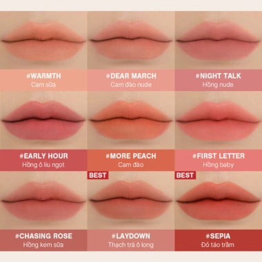Son Kem 3CE Blur Water Tint 4.6g - Viền môi mờ ảo, không lem, dưỡng ẩm, chỉ 328k