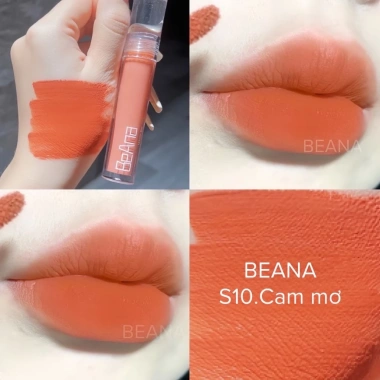 Son kem BeAna cam mơ, tone cam nude mịn, lâu trôi, giá ưu đãi 145.000đ