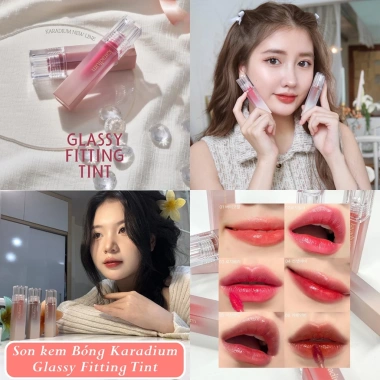Son Kem Bóng Hàn Quốc Karadium Glassy Fitting Tint – Siêu Lì, Không Khô Môi, Bảng Màu Đa Dạng, Giá 39.000₫ 8