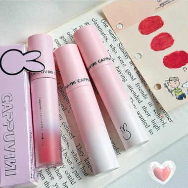 Son Kem Cappuvini Thỏ Macaron CP190 - Mịn Lì, Không Dính Cốc, Giá 31.000₫