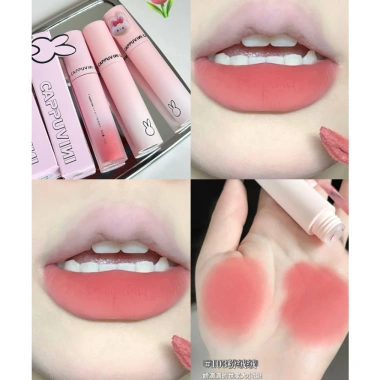 Son Kem Cappuvini Thỏ Macaron CP190 - Mịn Lì, Không Dính Cốc, Giá 31.000₫