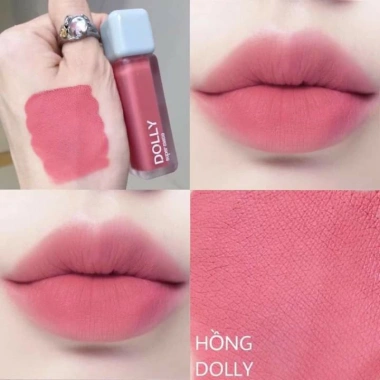 Son kem lì Dolly Super Matte Màu Hồng Dolly không chì, bền màu lâu trôi