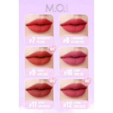 Son Kem Lì MOI LOLLIPOPS - Son MOI COSMETICS Hồ Ngọc Hà, Giá 249.000đ, Dưỡng ẩm, Bám màu lâu