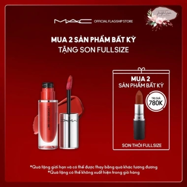Son kem MAC Locked Kiss Ink Lipcolour 4ml – Chống thấm nước, không trôi, mịn lì, chỉ 890.000₫