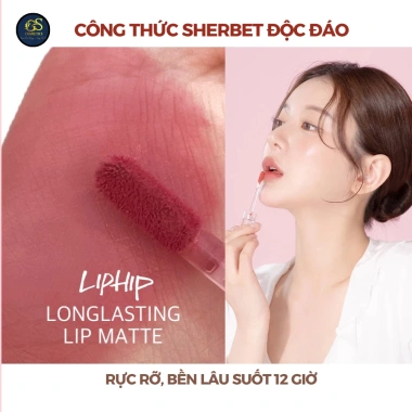Son kem mịn lì lâu trôi GS COSMETIC x LIPHIP Velvet 4.5g - Giá giảm 233.400 VND 3 Son kem mịn lì lâu trôi GS COSMETIC x LIPHIP Velvet 4.5g - Giá giảm 233.400 VND 3
