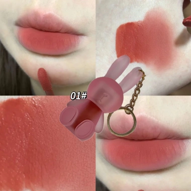 Son kem nhung lì GEGE BEAR hình chú thỏ dễ thương, lâu trôi, chống thấm nước, thời trang cho nữ - Giá 45.100 VND 10 Son kem nhung lì GEGE BEAR hình chú thỏ dễ thương, lâu trôi, chống thấm nước, thời trang cho nữ - Giá 45.100 VND 10