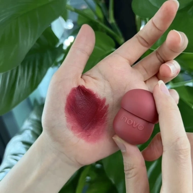 Son kem Novo siêu mịn nắp hình nấm - màu cực chuẩn, ảnh thật, giá chỉ 35.000₫ 3 Son kem Novo siêu mịn nắp hình nấm - màu cực chuẩn, ảnh thật, giá chỉ 35.000₫ 3