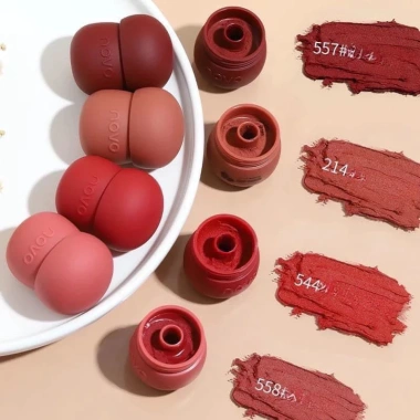 Son kem Novo siêu mịn nắp hình nấm - màu cực chuẩn, ảnh thật, giá chỉ 35.000₫