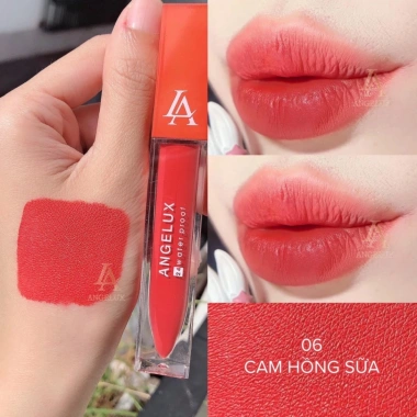 Son Kem Siêu Lì ANGELUX Waterproof Khóa Chống Thấm, Chống Trôi - Cam Hồng Sữa 125.800đ
