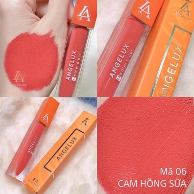Son Kem Siêu Lì ANGELUX Waterproof Khóa Chống Thấm, Chống Trôi - Cam Hồng Sữa 125.800đ