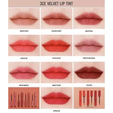 Son kem Velvet Lip Tint 3.C.E 4g - Đậm màu Taupe, Pink Break, Giá ưu đãi 336.000₫