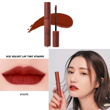 Son kem Velvet Lip Tint 3.C.E 4g - Đậm màu Taupe, Pink Break, Giá ưu đãi 336.000₫