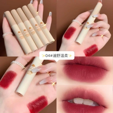 Son kem VONGEE hạt dẻ 5 màu - Lì mịn, mượt như nhung, kháng nước, lâu trôi, chỉ 34.000₫
