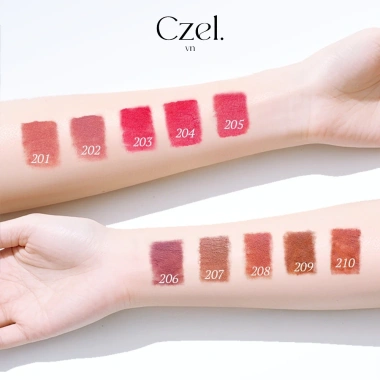 Son lì dạng kem CZEL VN bùn lâu trôi mềm mịn, bền màu, giảm giá 206.000 VND