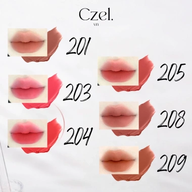 Son lì dạng kem CZEL VN bùn lâu trôi mềm mịn, bền màu, giảm giá 206.000 VND