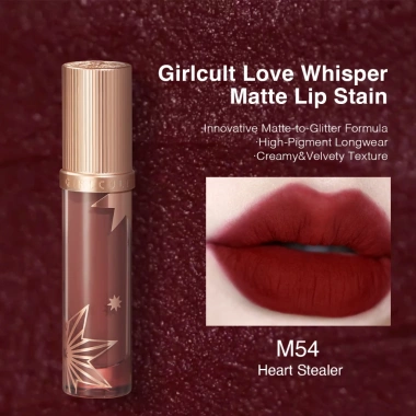 Son môi kem Girlcult Nhung Lì Tẩy trắng, hiệu ứng sương mù, giá 372.680đ 6