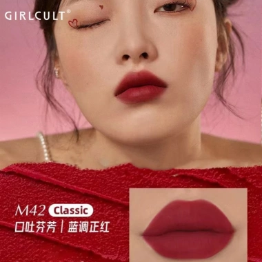 Son môi kem Girlcult Nhung Lì Tẩy trắng, hiệu ứng sương mù, giá 372.680đ 8