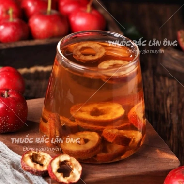 Sơn tra thái lát 100g táo gai sấy khô Lãn Ông - Pha trà, hầm canh, nấu chè, 15.000₫