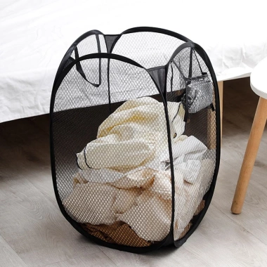 Sọt Lưới Đựng Quần Áo Cỡ Lớn JYoohome - Giỏ Đồ Giặt Gấp Gọn Đa Năng Khung Thép 10